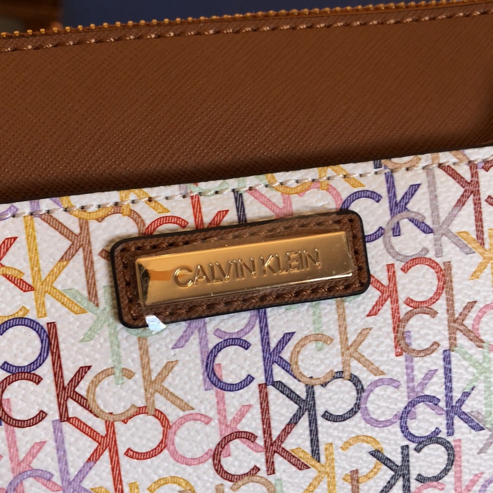Calvin Klein Monogram Rainbow Clutch - Picture 2 of 5